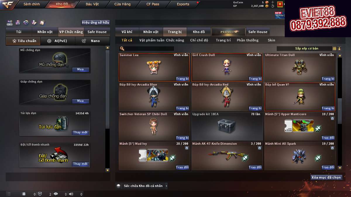 shop acc cf uy tin gia re